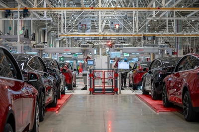 智能化&ldquo;滲透&rdquo;各產線 走進特斯拉上海超級工廠